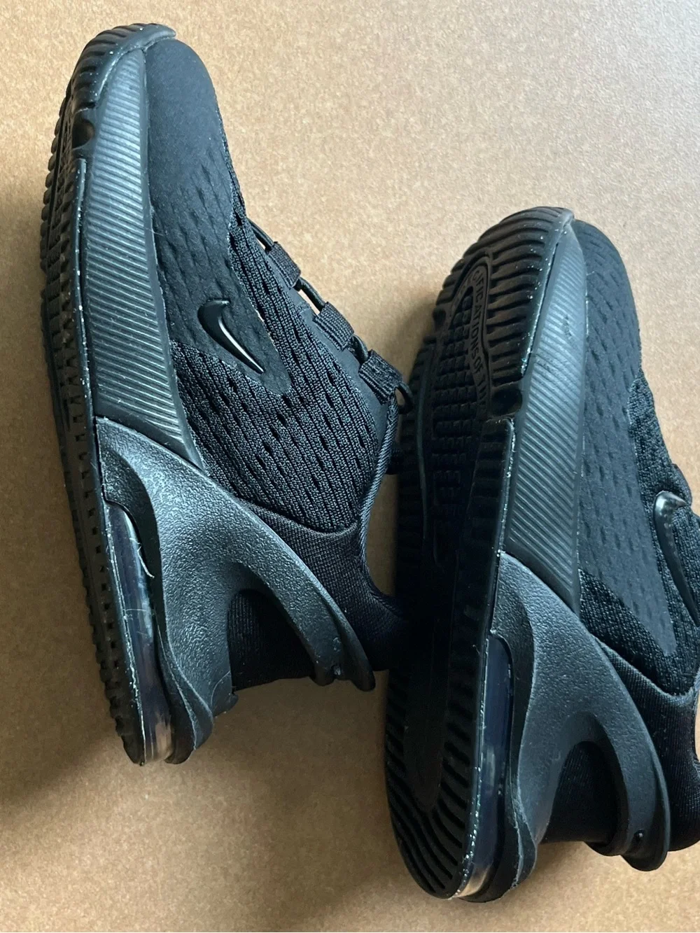 Nike Air Max 270 Toddler Kids Triple Black Sneakers Size 5C, Blackout Shoes